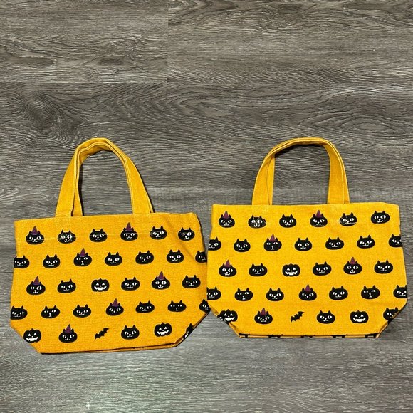 Halloween Kitten Cat Tote Bag ❘ Causal Bag ❘ Festival Bag ❘ Style - Picture 2 of 4